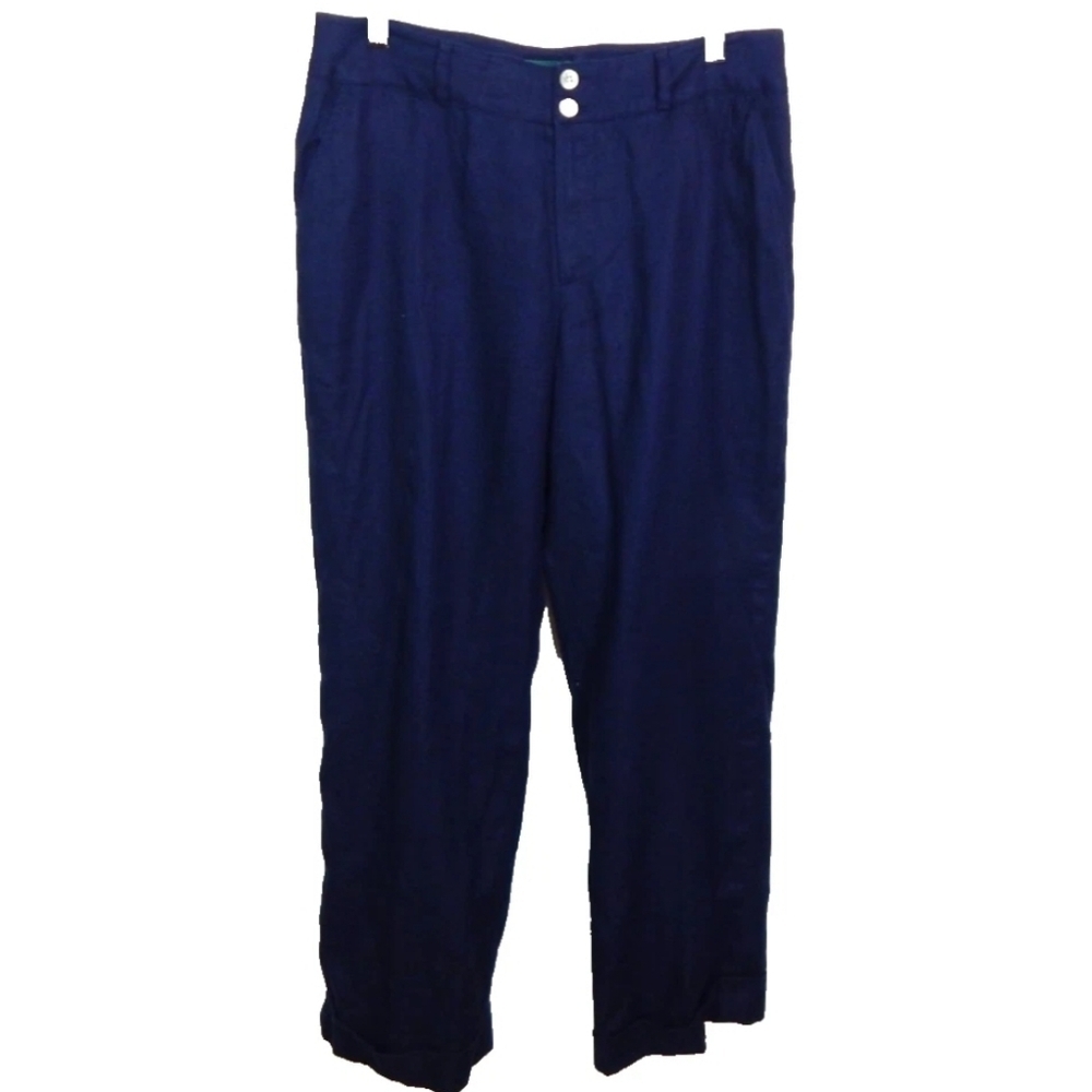 Lauren Ralph Lauren Cuffed Linen Pants